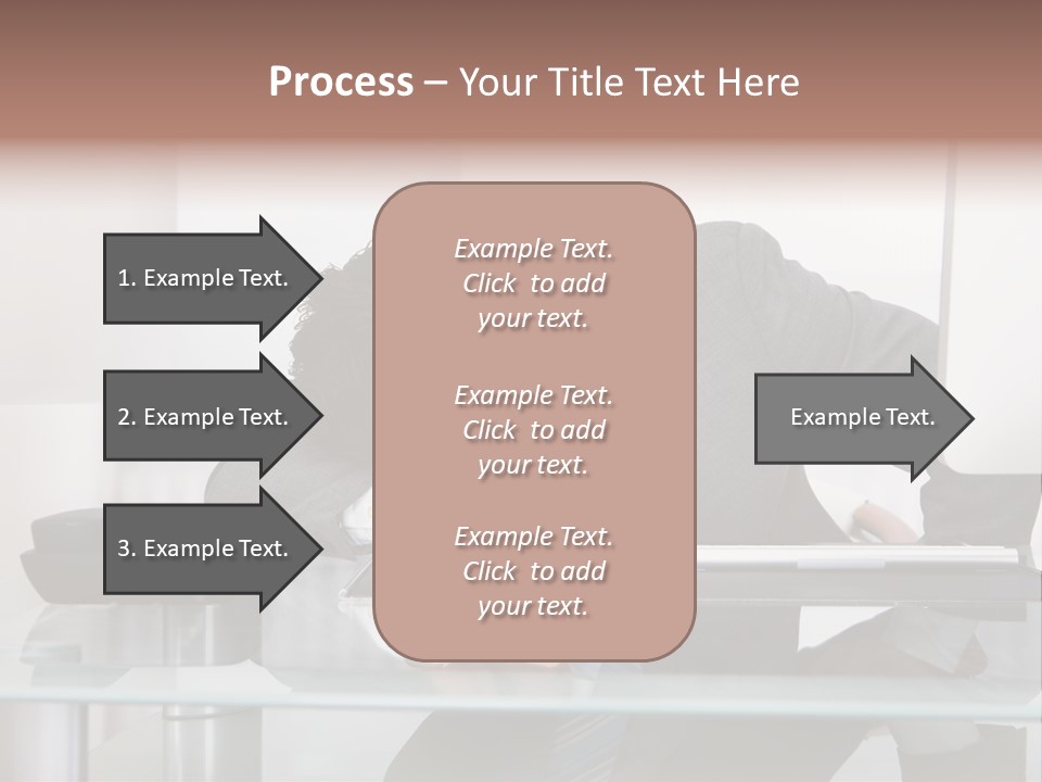 A Man In A Suit Sleeping On A Desk PowerPoint Template