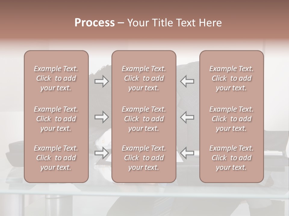 A Man In A Suit Sleeping On A Desk PowerPoint Template
