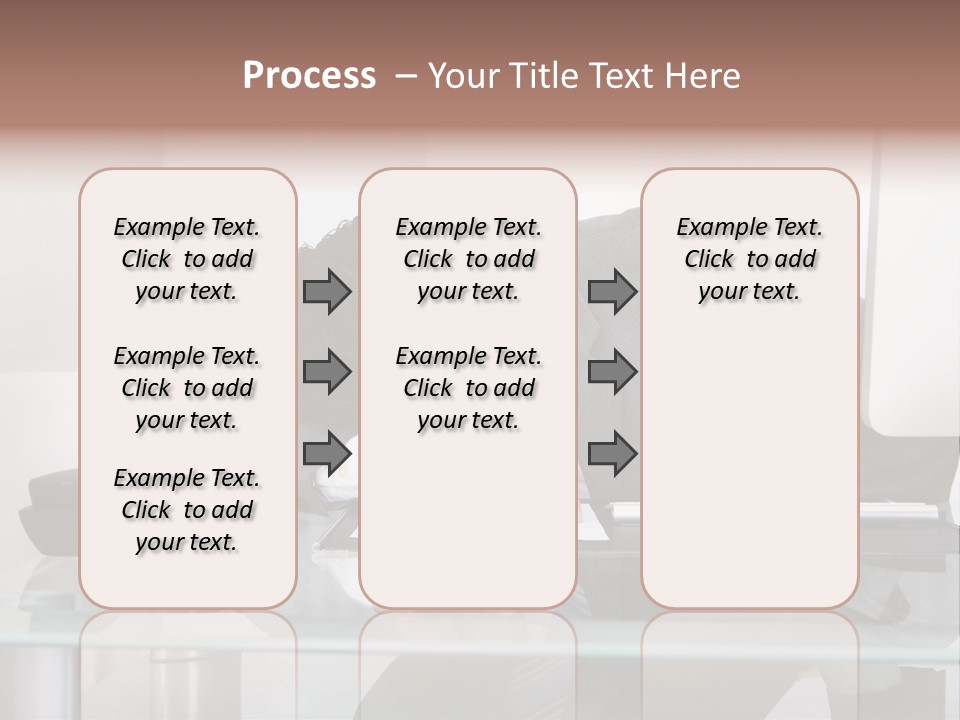 A Man In A Suit Sleeping On A Desk PowerPoint Template