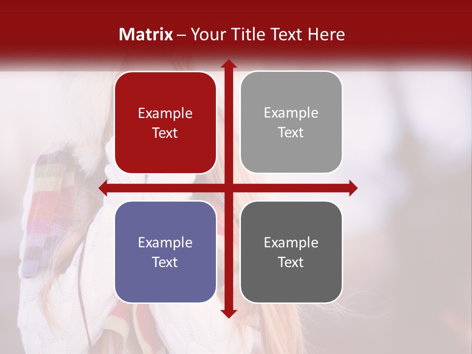 A Woman Wearing A Hat And Gloves With Her Hands In Her Mouth PowerPoint Template