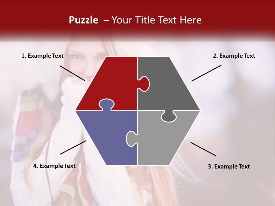 A Woman Wearing A Hat And Gloves With Her Hands In Her Mouth PowerPoint Template