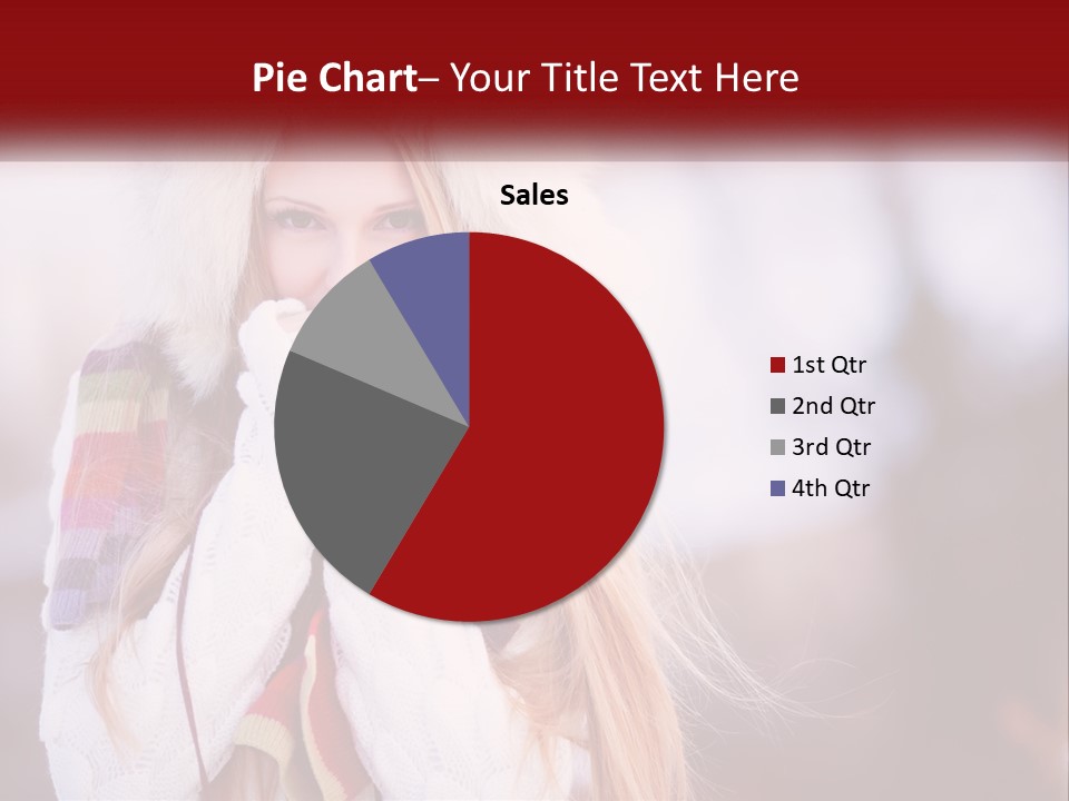 A Woman Wearing A Hat And Gloves With Her Hands In Her Mouth PowerPoint Template