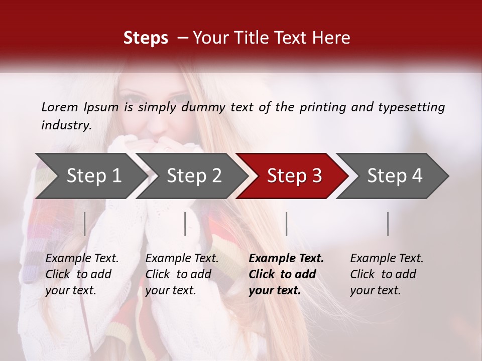 A Woman Wearing A Hat And Gloves With Her Hands In Her Mouth PowerPoint Template
