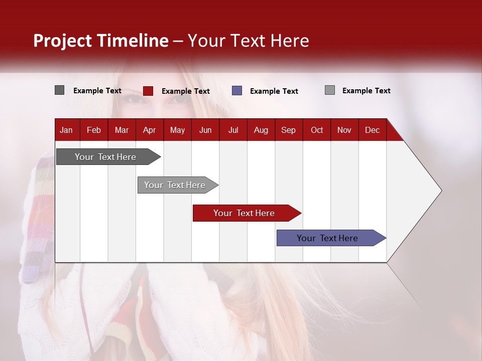 A Woman Wearing A Hat And Gloves With Her Hands In Her Mouth PowerPoint Template