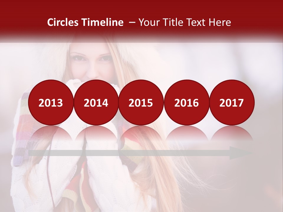 A Woman Wearing A Hat And Gloves With Her Hands In Her Mouth PowerPoint Template