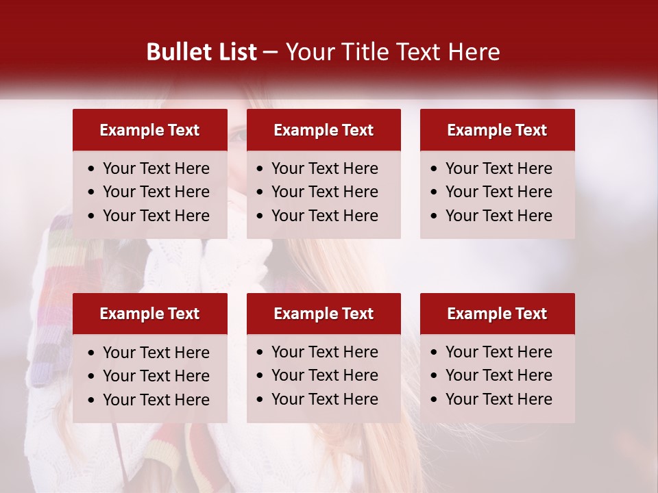 A Woman Wearing A Hat And Gloves With Her Hands In Her Mouth PowerPoint Template