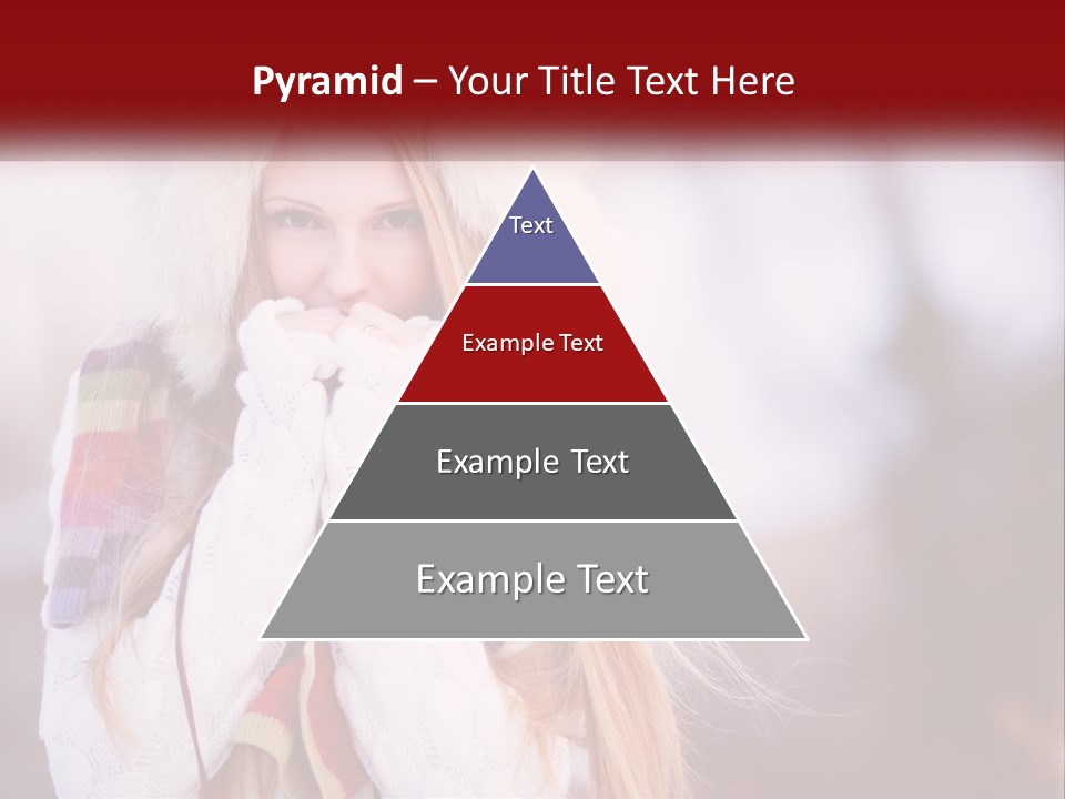 A Woman Wearing A Hat And Gloves With Her Hands In Her Mouth PowerPoint Template