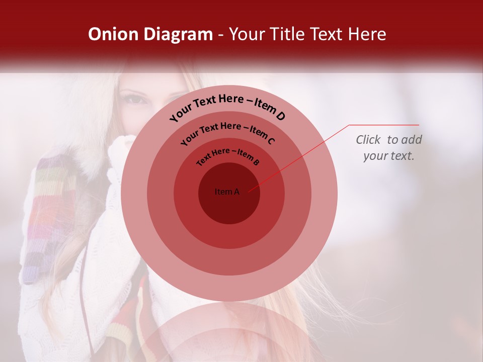 A Woman Wearing A Hat And Gloves With Her Hands In Her Mouth PowerPoint Template