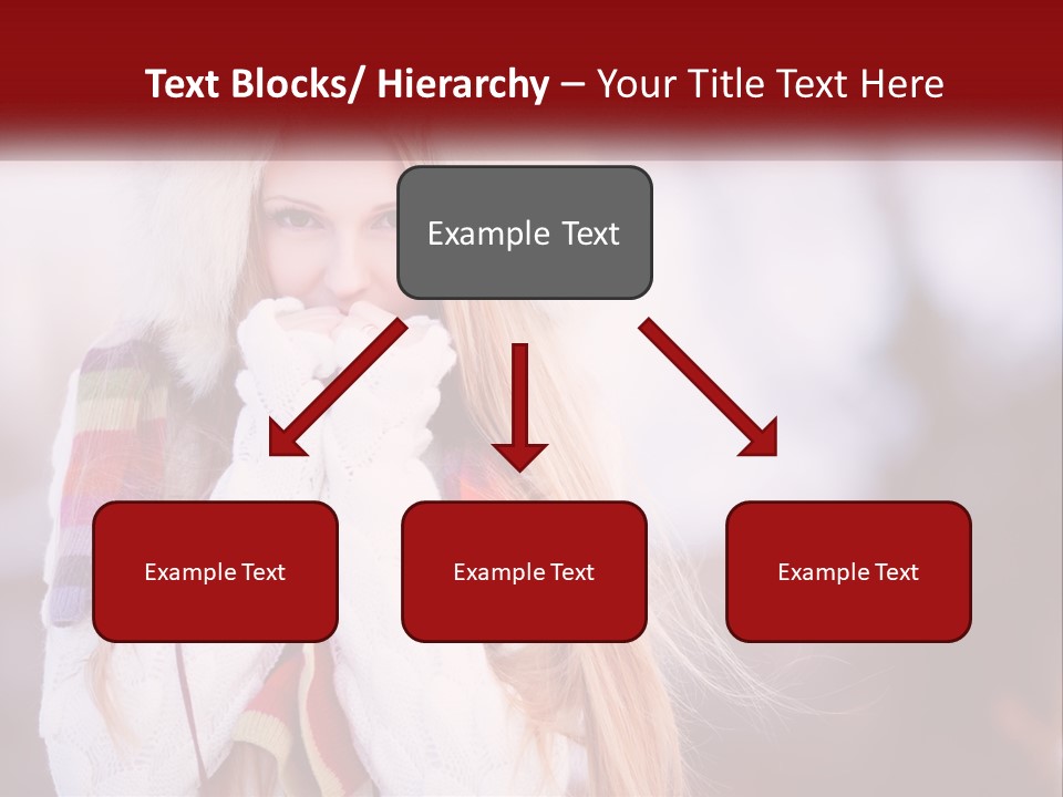 A Woman Wearing A Hat And Gloves With Her Hands In Her Mouth PowerPoint Template