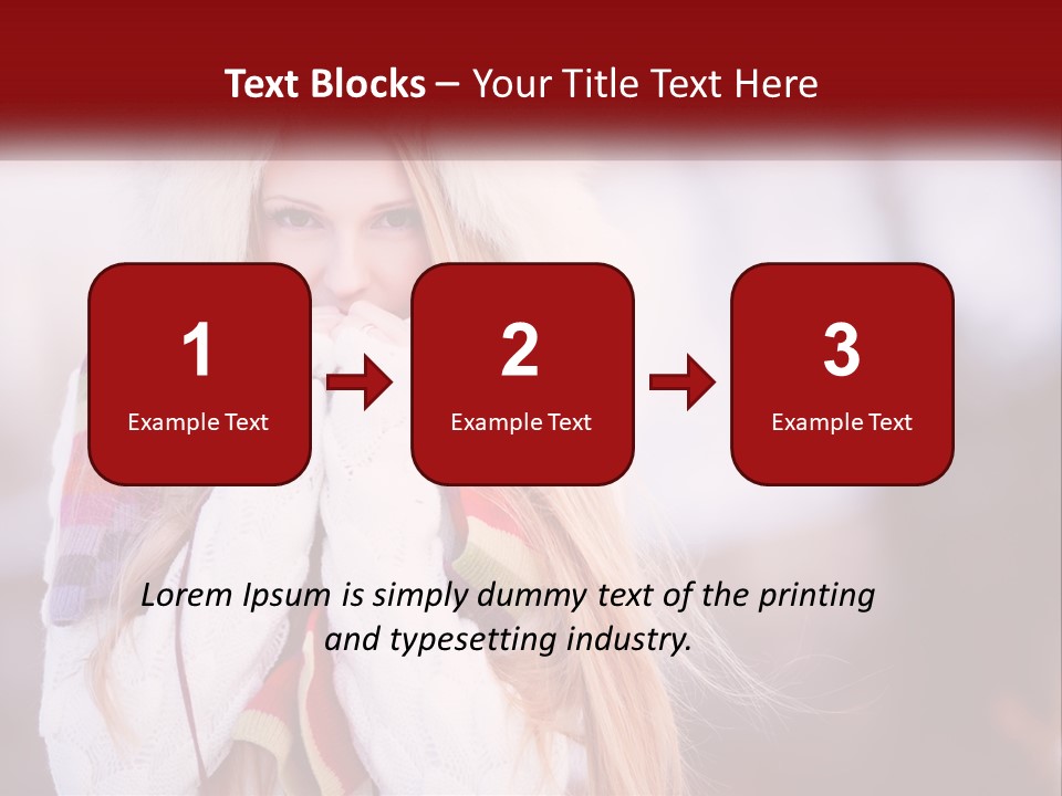 A Woman Wearing A Hat And Gloves With Her Hands In Her Mouth PowerPoint Template