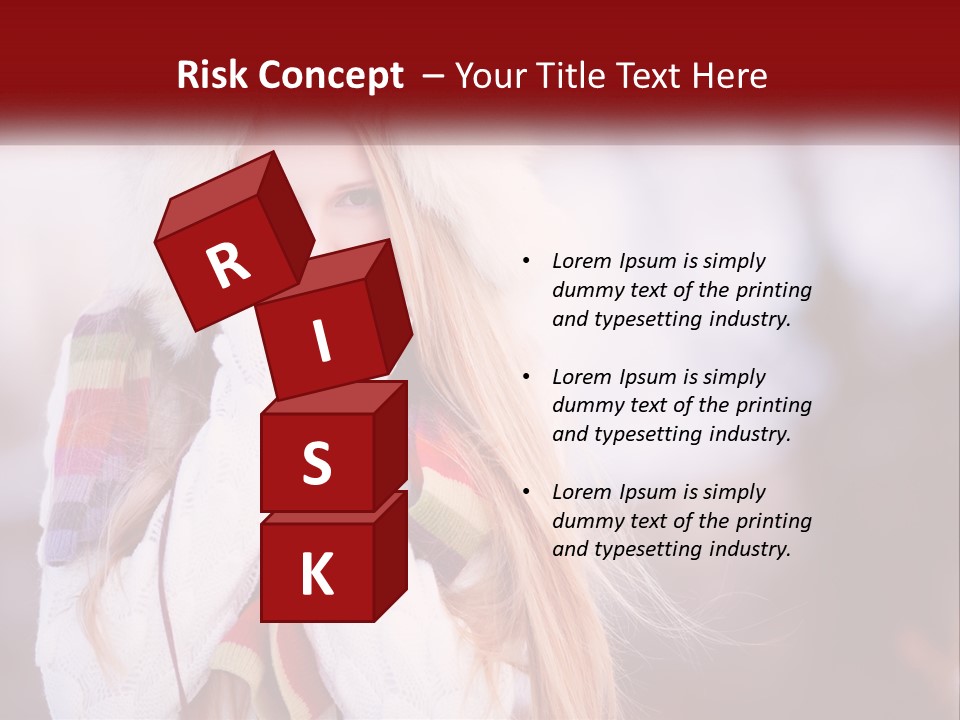 A Woman Wearing A Hat And Gloves With Her Hands In Her Mouth PowerPoint Template