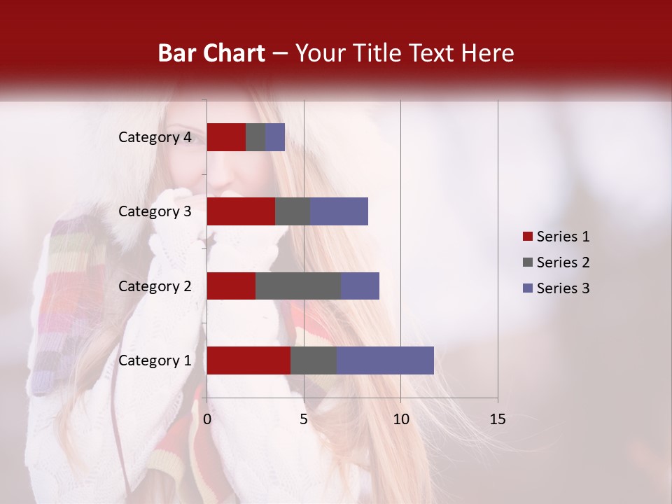 A Woman Wearing A Hat And Gloves With Her Hands In Her Mouth PowerPoint Template