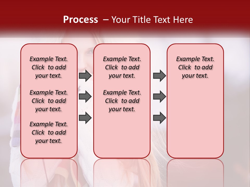 A Woman Wearing A Hat And Gloves With Her Hands In Her Mouth PowerPoint Template