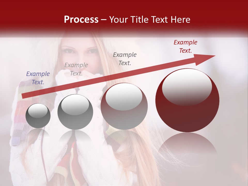 A Woman Wearing A Hat And Gloves With Her Hands In Her Mouth PowerPoint Template