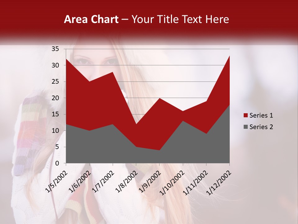A Woman Wearing A Hat And Gloves With Her Hands In Her Mouth PowerPoint Template