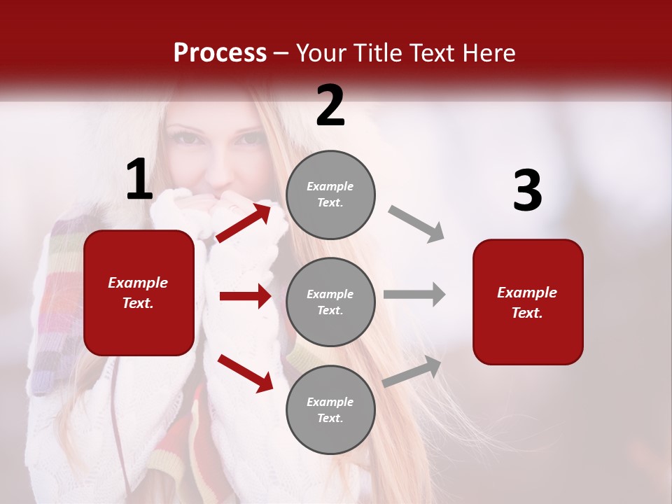 A Woman Wearing A Hat And Gloves With Her Hands In Her Mouth PowerPoint Template