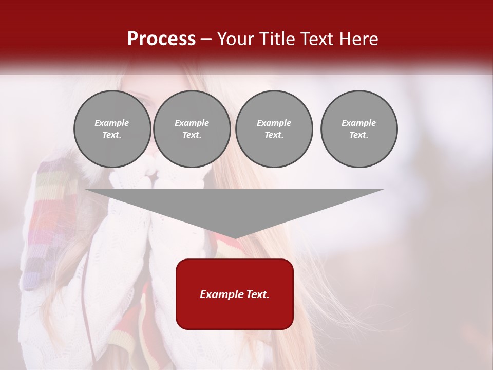 A Woman Wearing A Hat And Gloves With Her Hands In Her Mouth PowerPoint Template