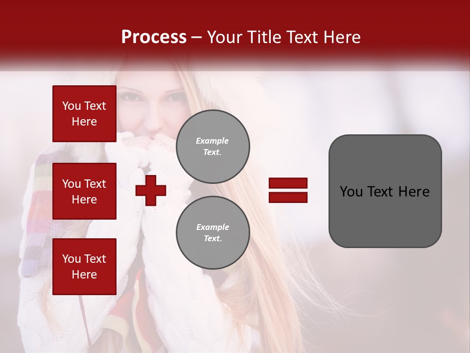 A Woman Wearing A Hat And Gloves With Her Hands In Her Mouth PowerPoint Template