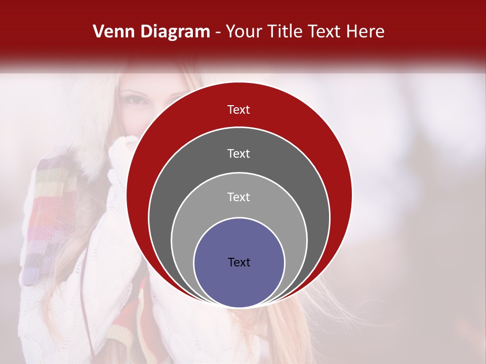 A Woman Wearing A Hat And Gloves With Her Hands In Her Mouth PowerPoint Template