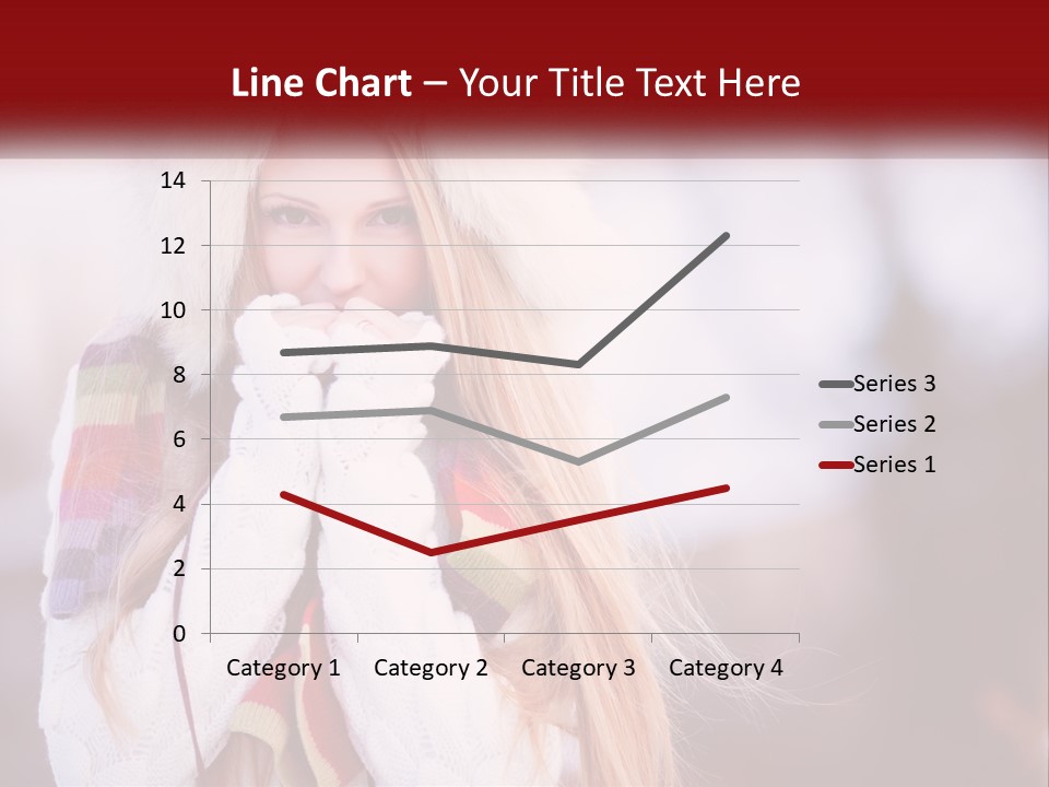 A Woman Wearing A Hat And Gloves With Her Hands In Her Mouth PowerPoint Template