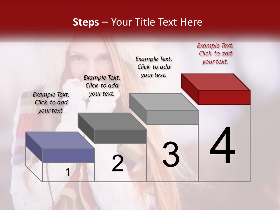 A Woman Wearing A Hat And Gloves With Her Hands In Her Mouth PowerPoint Template