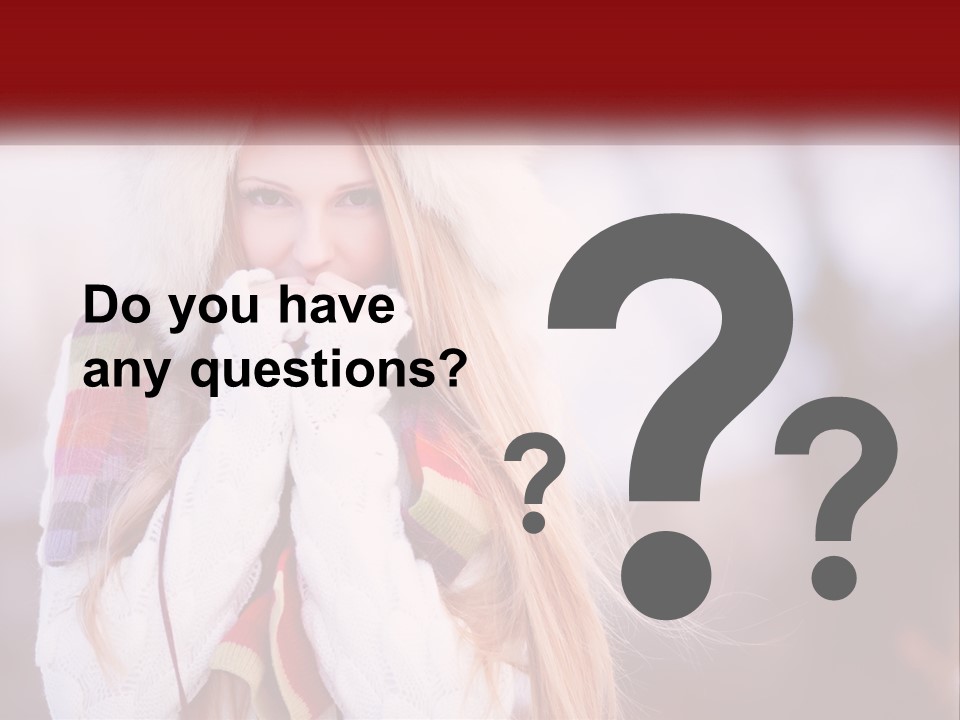 A Woman Wearing A Hat And Gloves With Her Hands In Her Mouth PowerPoint Template