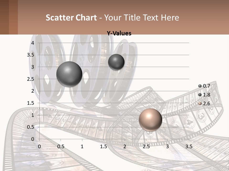 A Film Reel With A Film Strip On Top Of It PowerPoint Template