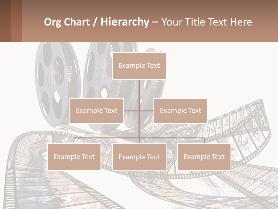 A Film Reel With A Film Strip On Top Of It PowerPoint Template