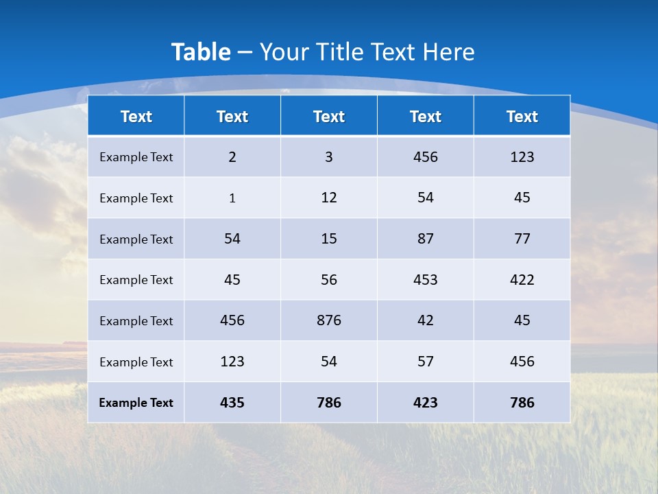 A Sunset Over A Field With A Dirt Road In The Foreground PowerPoint Template