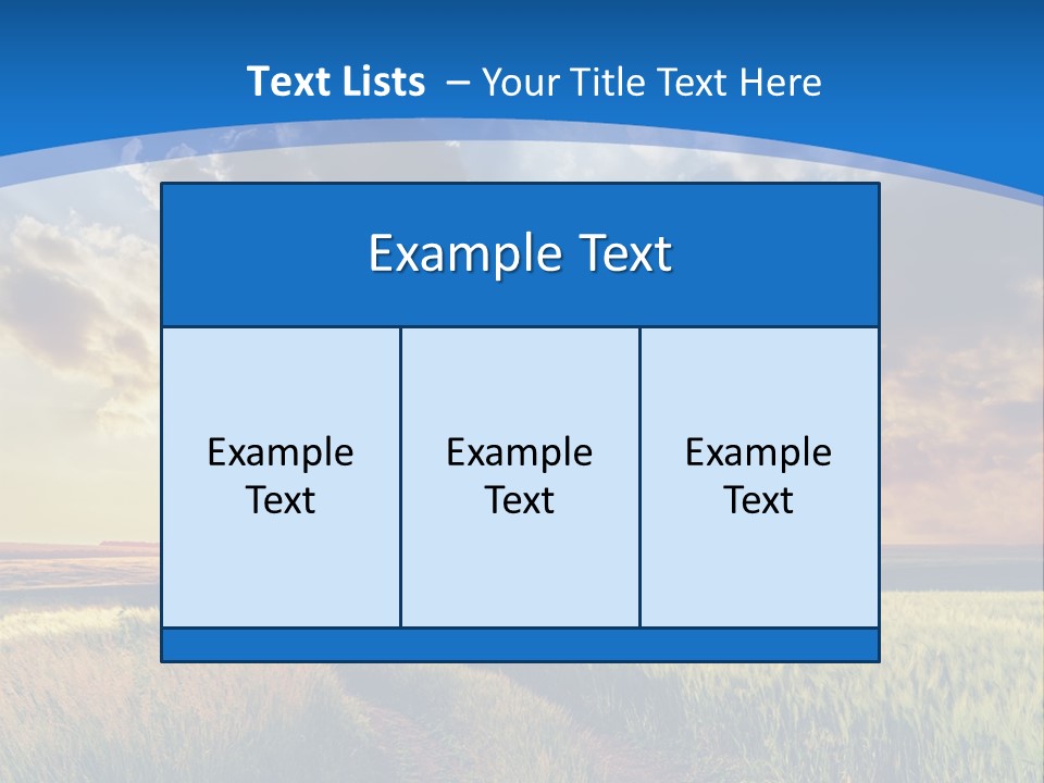 A Sunset Over A Field With A Dirt Road In The Foreground PowerPoint Template