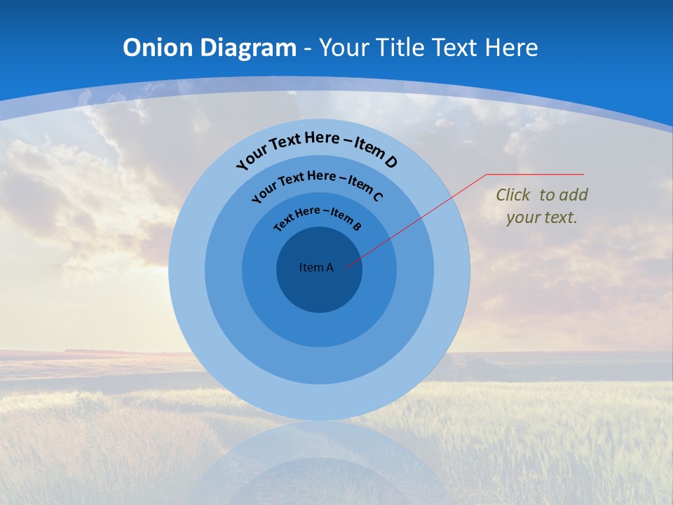 A Sunset Over A Field With A Dirt Road In The Foreground PowerPoint Template
