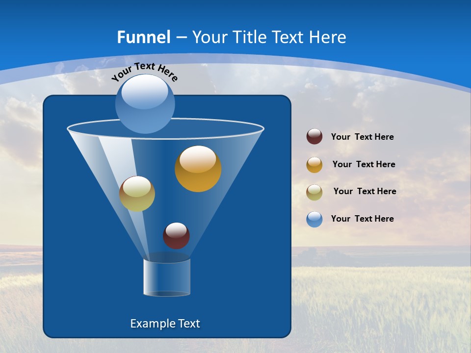A Sunset Over A Field With A Dirt Road In The Foreground PowerPoint Template