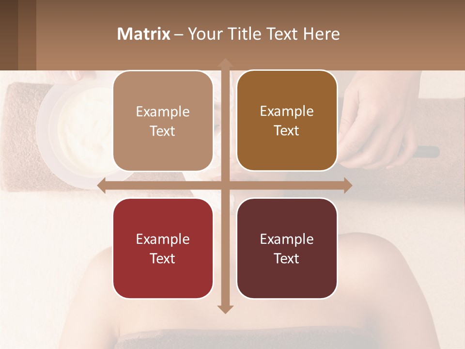 A Woman Getting A Facial Mask On Her Face PowerPoint Template