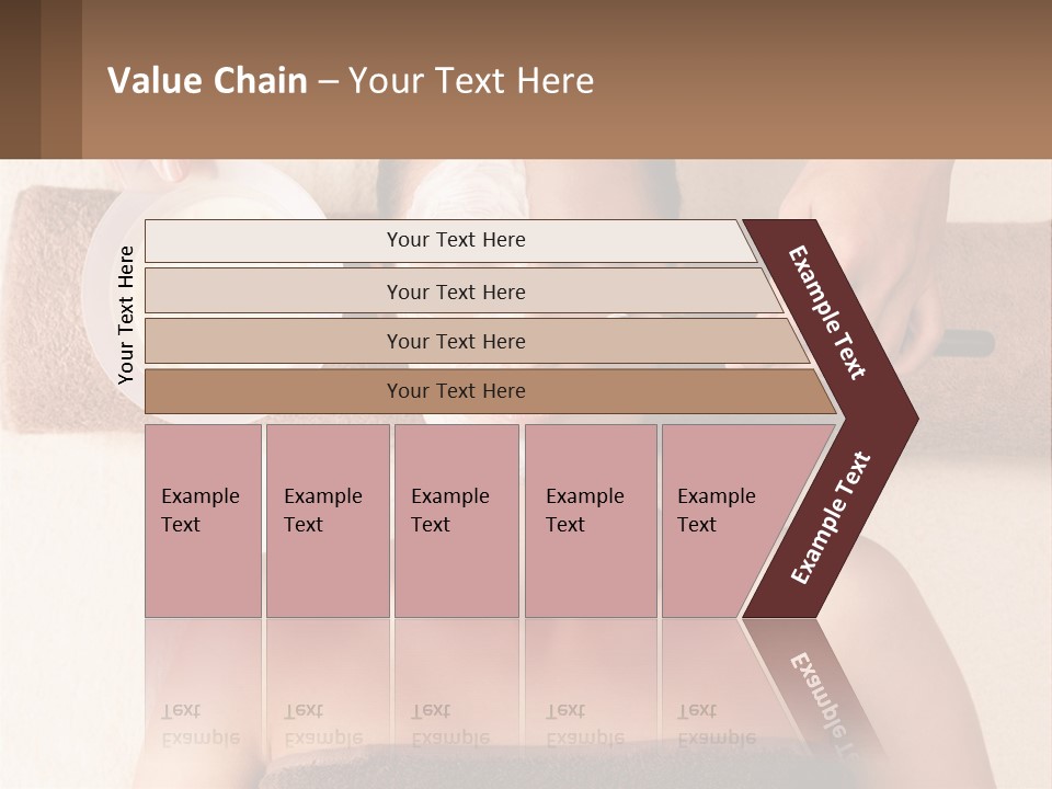 A Woman Getting A Facial Mask On Her Face PowerPoint Template