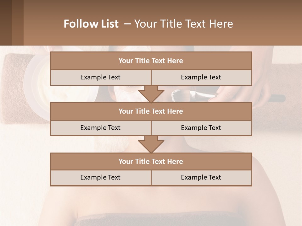 A Woman Getting A Facial Mask On Her Face PowerPoint Template