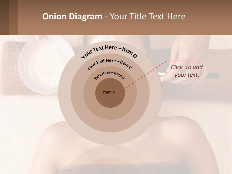 A Woman Getting A Facial Mask On Her Face PowerPoint Template