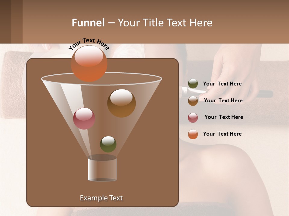 A Woman Getting A Facial Mask On Her Face PowerPoint Template