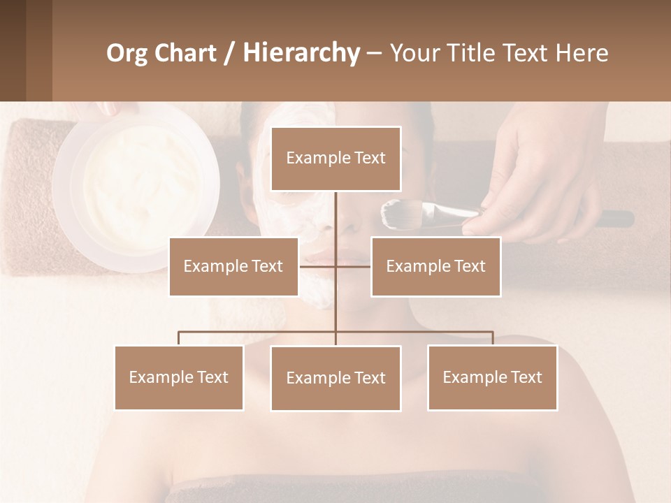 A Woman Getting A Facial Mask On Her Face PowerPoint Template
