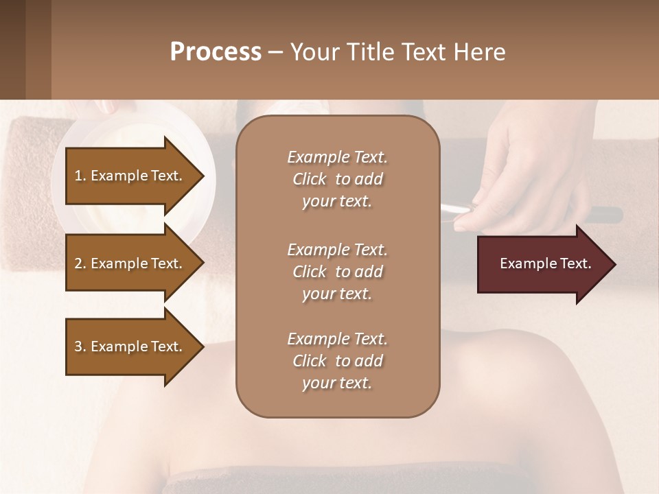 A Woman Getting A Facial Mask On Her Face PowerPoint Template