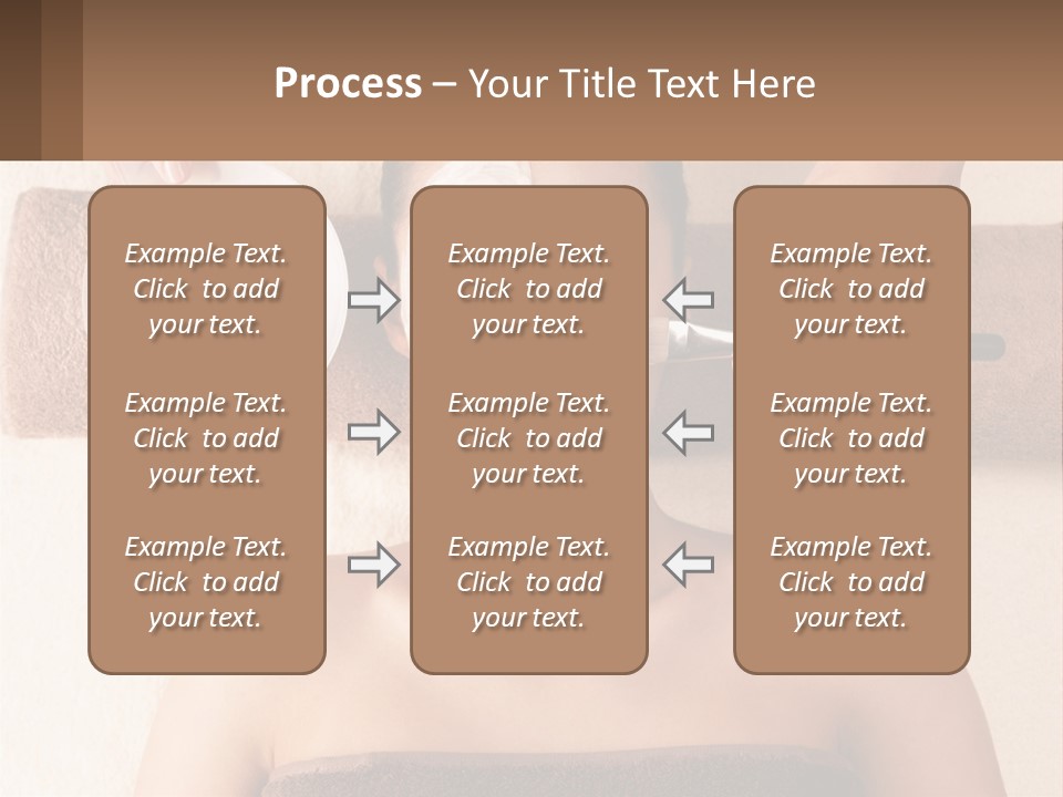 A Woman Getting A Facial Mask On Her Face PowerPoint Template