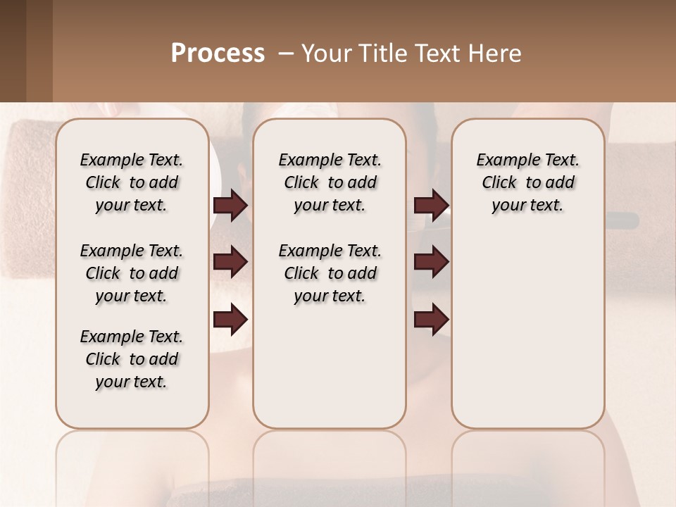 A Woman Getting A Facial Mask On Her Face PowerPoint Template