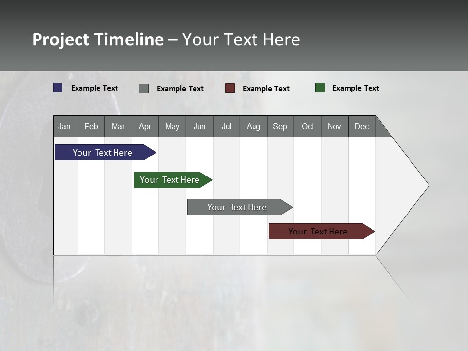 A Metal Door With A Key On It PowerPoint Template