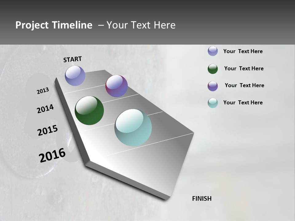 A Metal Door With A Key On It PowerPoint Template
