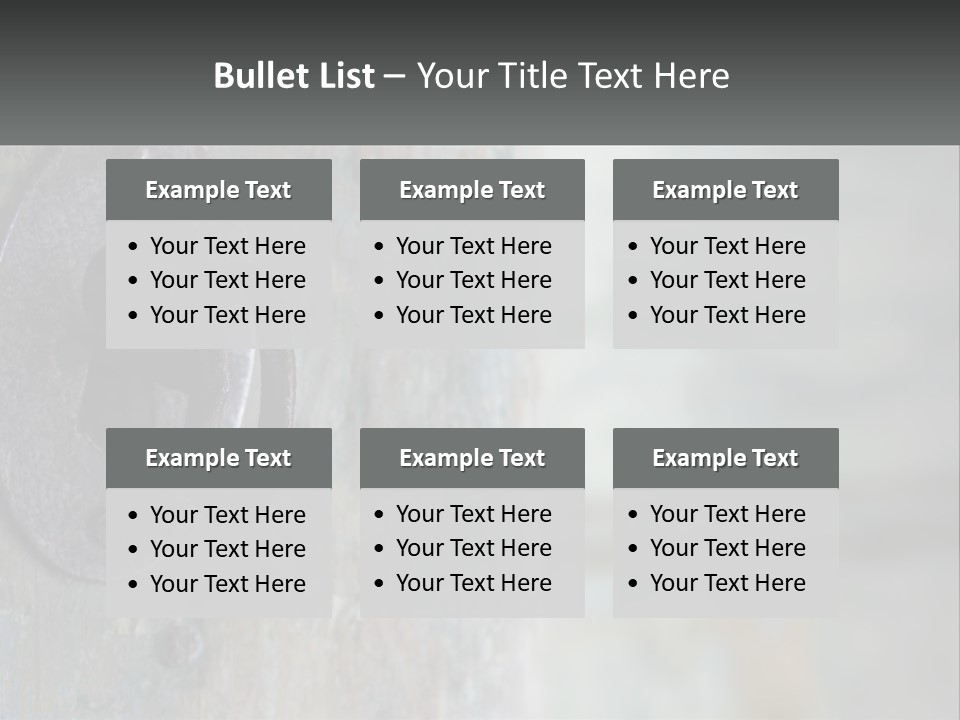 A Metal Door With A Key On It PowerPoint Template