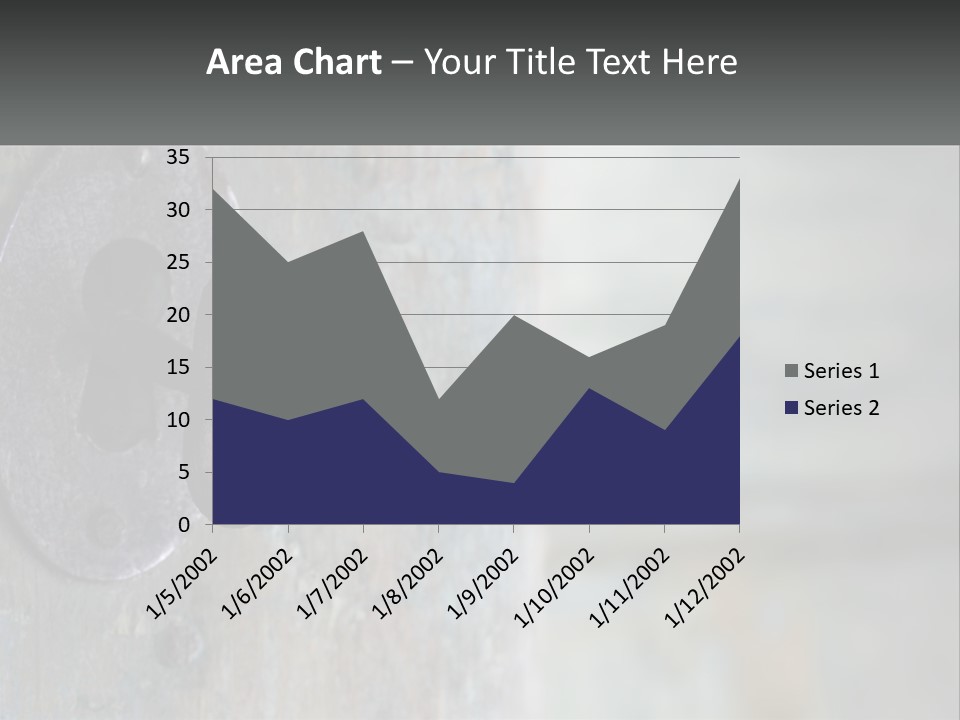 A Metal Door With A Key On It PowerPoint Template