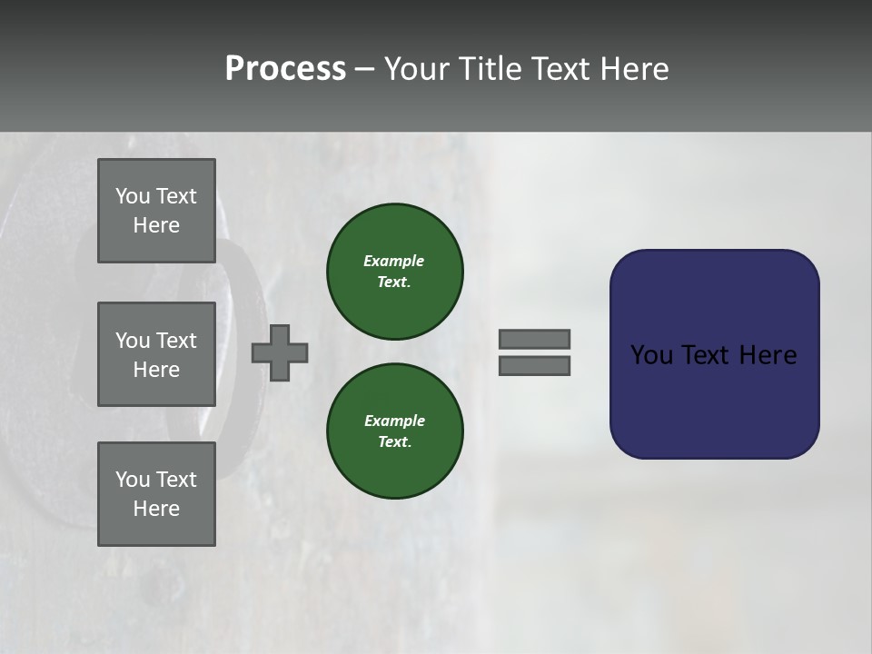 A Metal Door With A Key On It PowerPoint Template