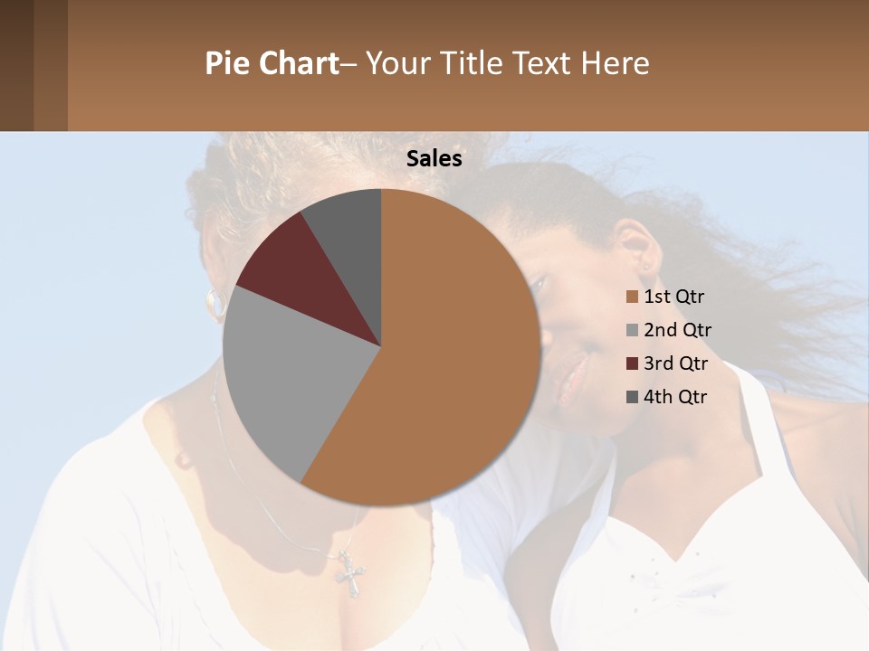 A Woman And A Child Are Smiling For The Camera PowerPoint Template