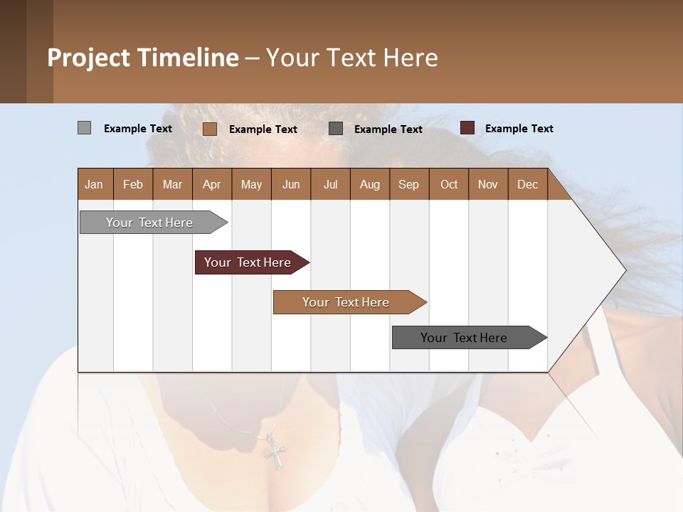 A Woman And A Child Are Smiling For The Camera PowerPoint Template