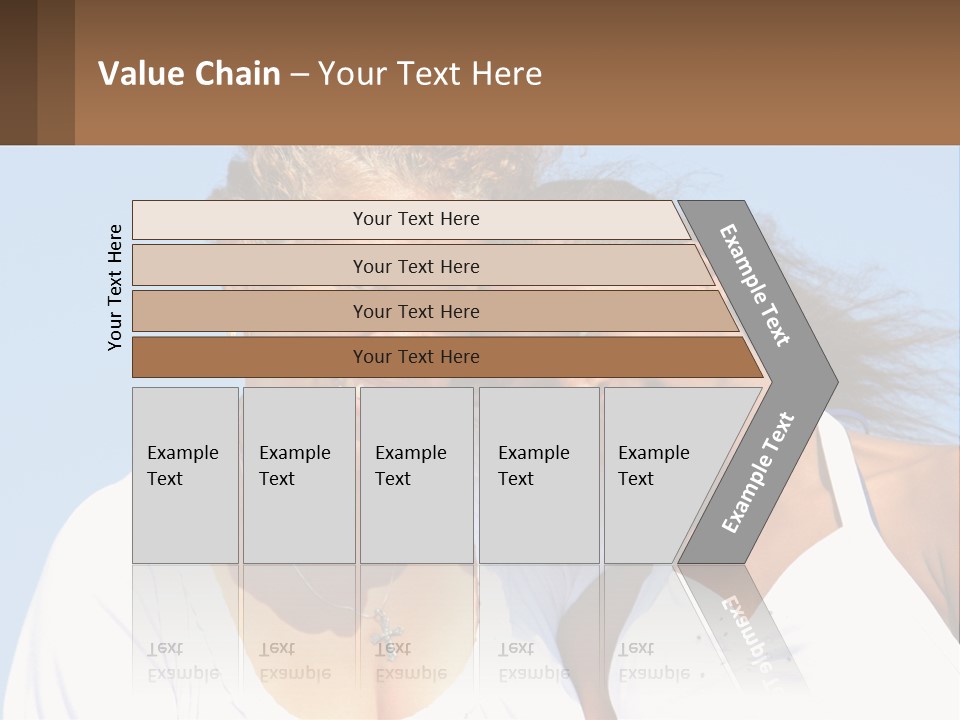 A Woman And A Child Are Smiling For The Camera PowerPoint Template