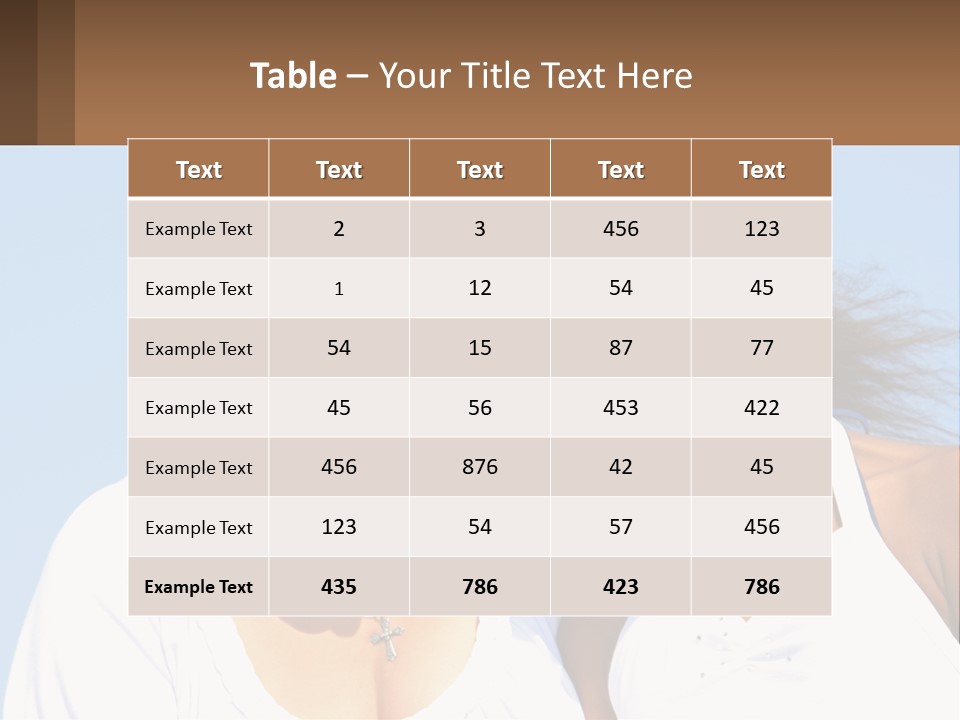 A Woman And A Child Are Smiling For The Camera PowerPoint Template